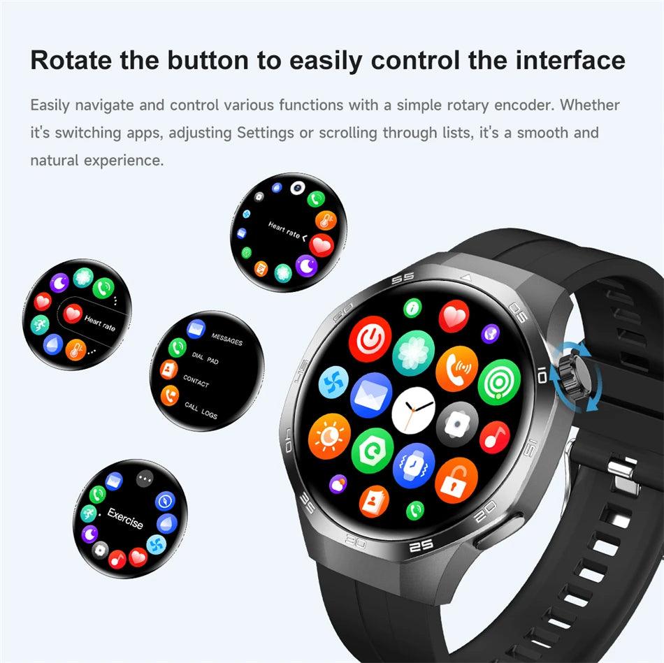 2025 GT5 Pro Smart Watch with Bluetooth call, GPS, and NFC features - Gadgets Bolt