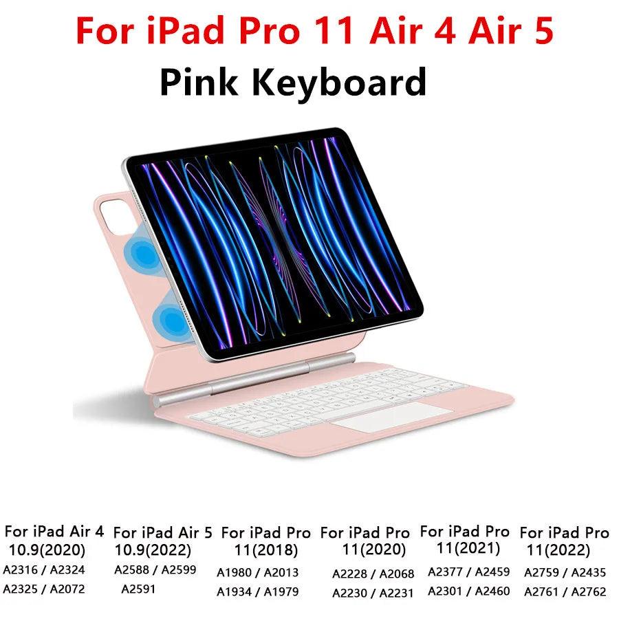 Magic Keyboard for iPad with backlit keys, multi-touch trackpad, and floating design - Gadgets Bolt