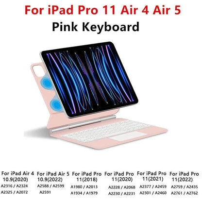 Magic Keyboard for iPad with backlit keys, multi-touch trackpad, and floating design - Gadgets Bolt