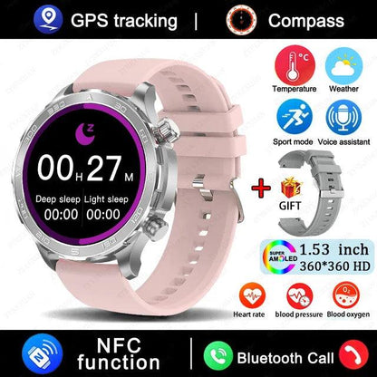 Smartwatch for men with fitness tracking, heart rate monitor, and customizable watch faces - Gadgets Bolt