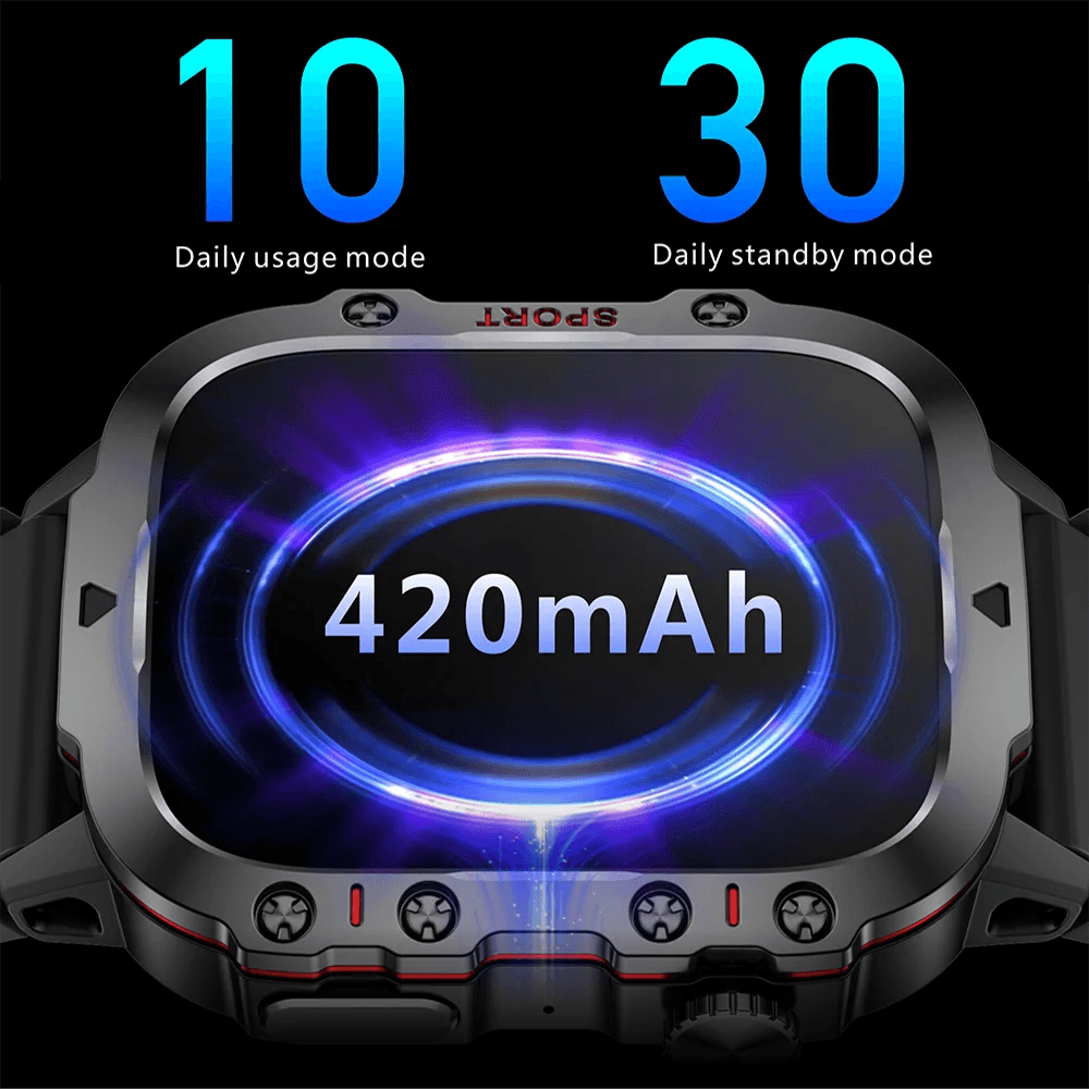 Waterproof smartwatch with fitness tracking, heart rate monitor, and customizable watch faces - Gadgets Bolt