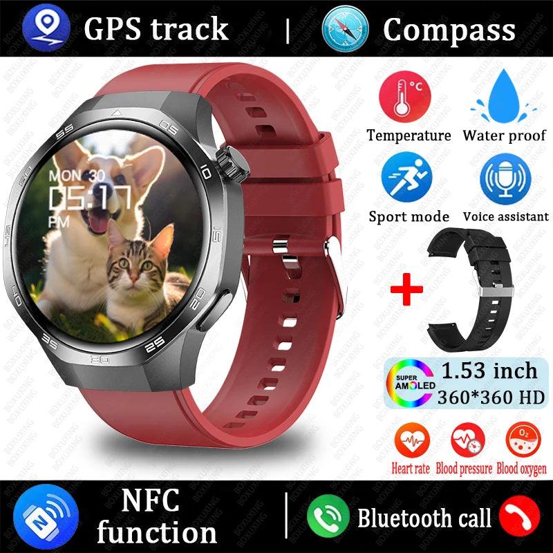 2025 GT5 Pro Smart Watch with Bluetooth call, GPS, and NFC features - Gadgets Bolt