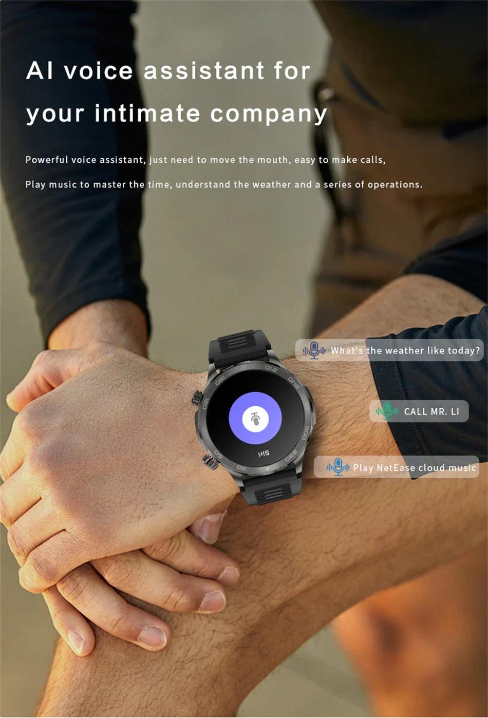 Smartwatch for men with fitness tracking, heart rate monitor, and customizable watch faces - Gadgets Bolt