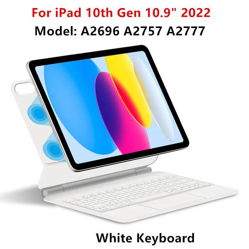 Magic Keyboard for iPad with backlit keys, multi-touch trackpad, and floating design - Gadgets Bolt