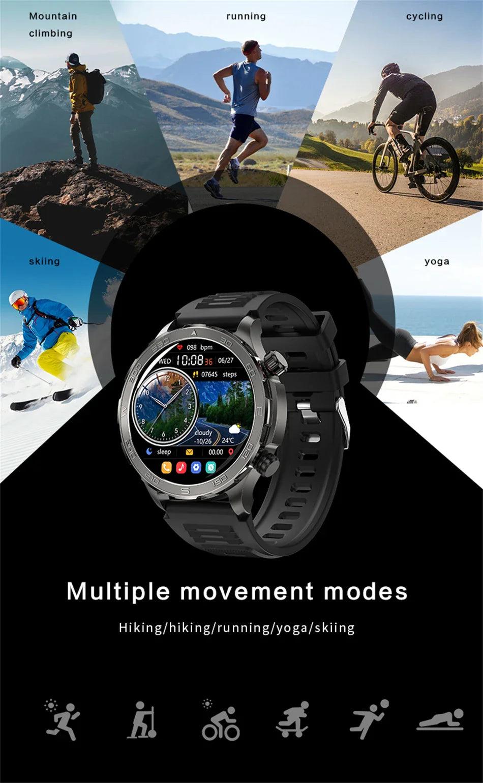 Smartwatch for men with fitness tracking, heart rate monitor, and customizable watch faces - Gadgets Bolt