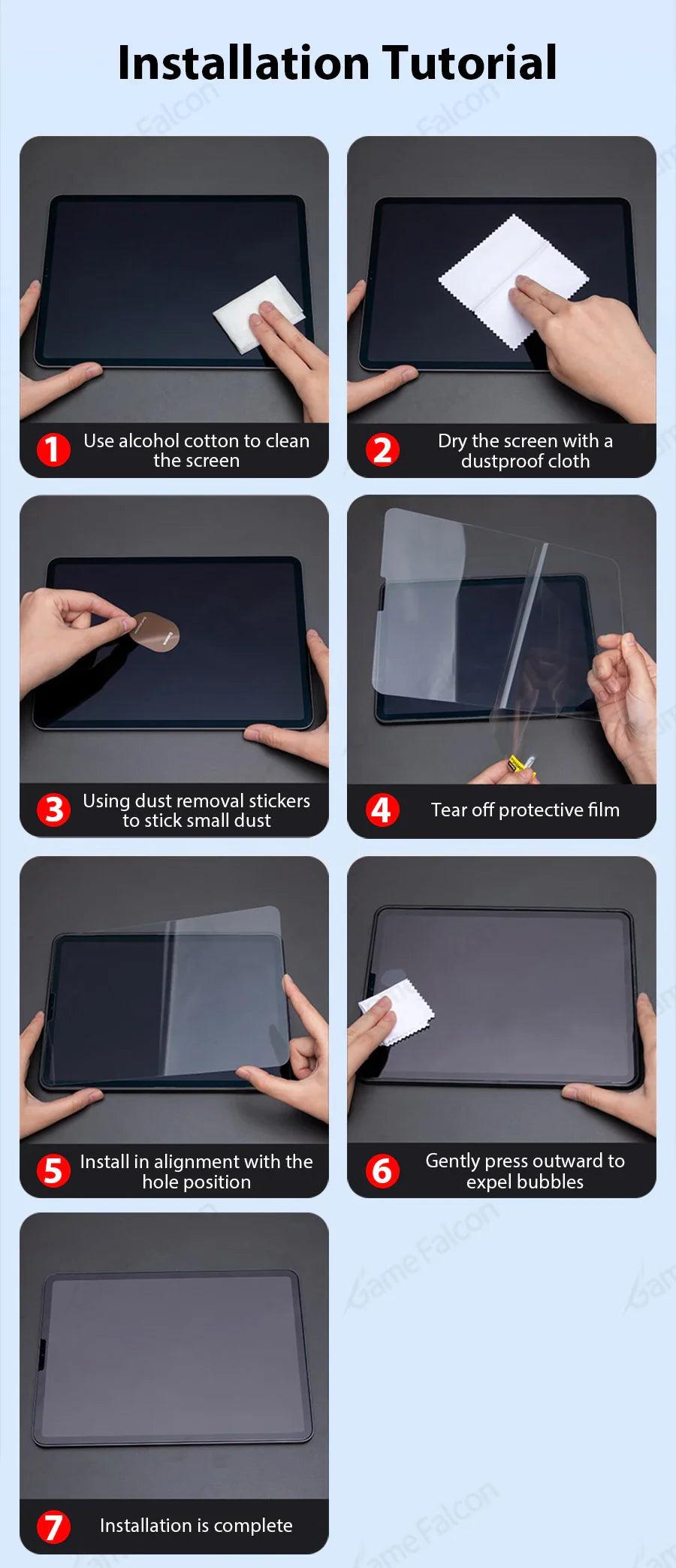 Tempered glass screen protector for iPad with high-definition clarity and durable, scratch-resistant design - Gadgets Bolt