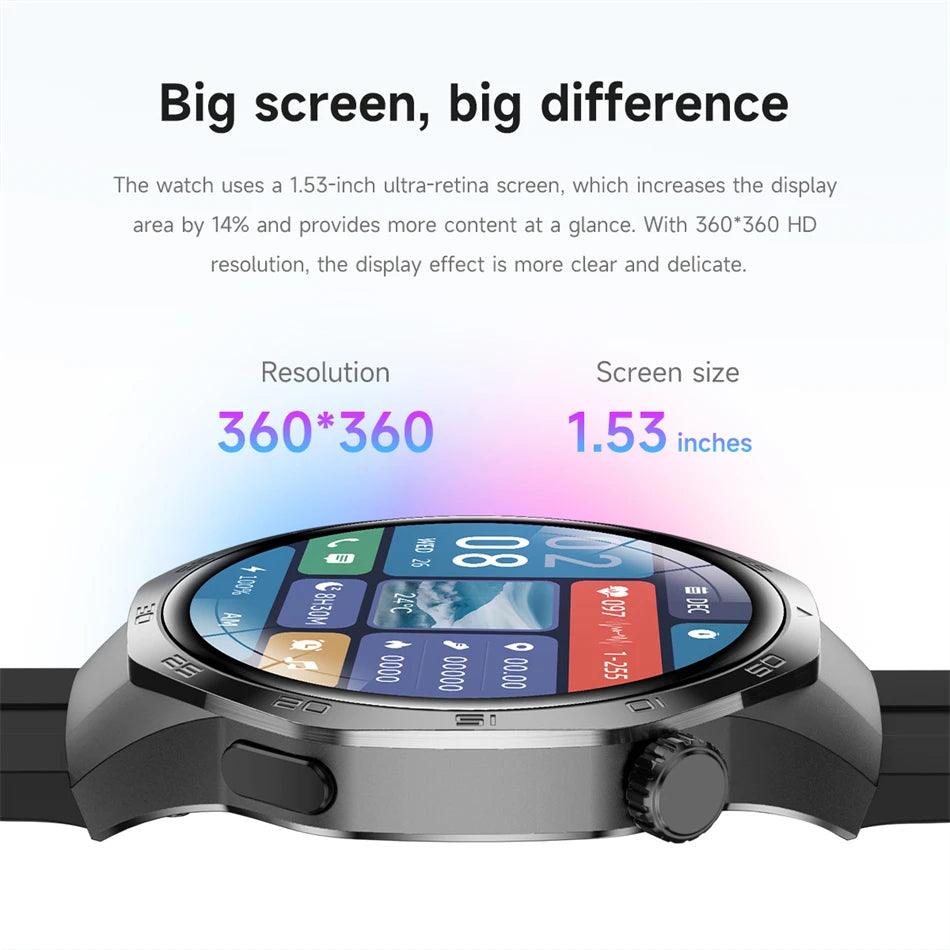 2025 GT5 Pro Smart Watch with Bluetooth call, GPS, and NFC features - Gadgets Bolt