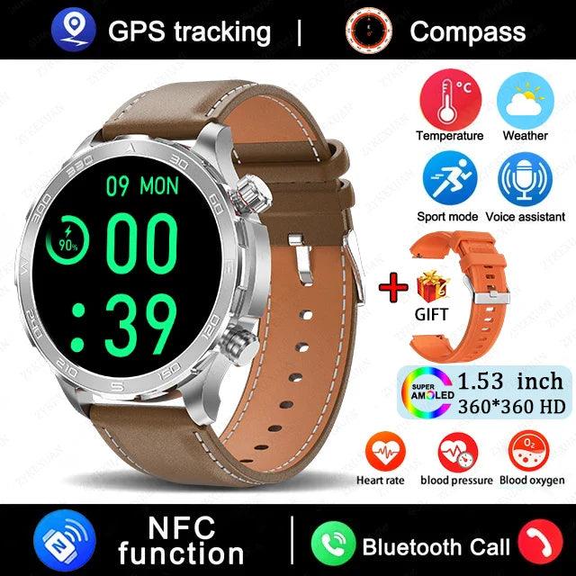 Smartwatch for men with fitness tracking, heart rate monitor, and customizable watch faces - Gadgets Bolt