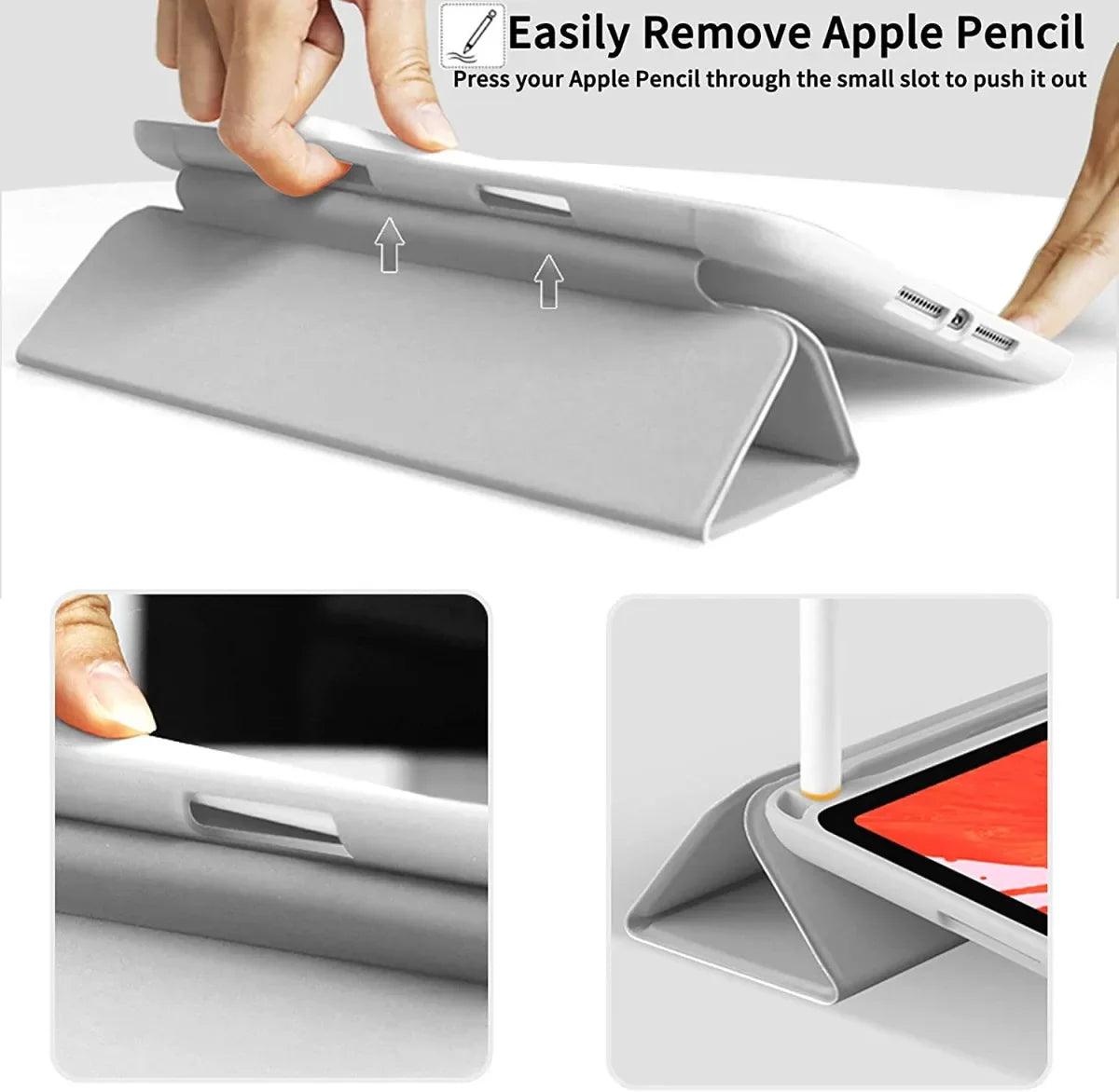 iPad magnetic case with pencil holder and premium protection, designed for easy access and secure fit - Gadgets Bolt