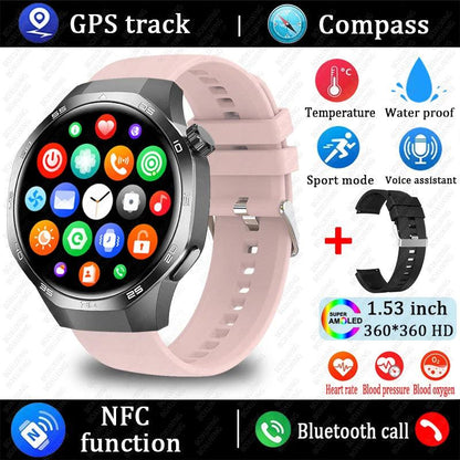 2025 GT5 Pro Smart Watch with Bluetooth call, GPS, and NFC features - Gadgets Bolt