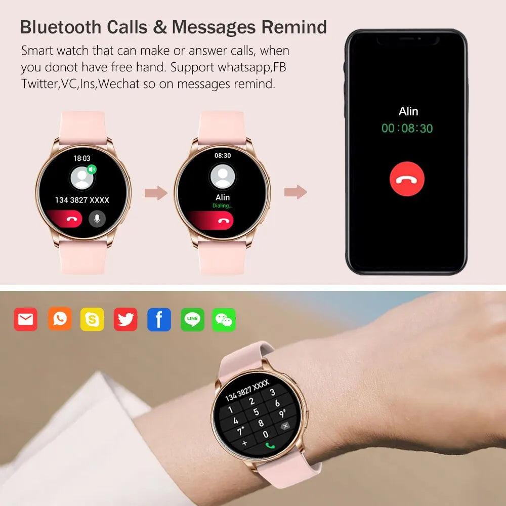 Smartwatch for Men and Women – Bluetooth Calls, Fitness Tracking, and Heart Rate Monitoring