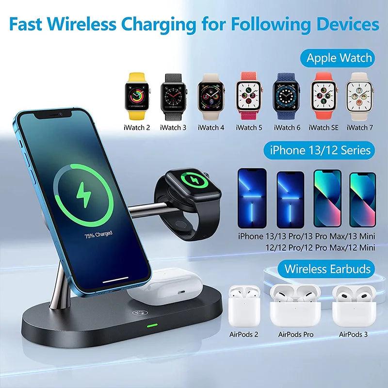 Fast wireless charging stand for iPhone and other devices with quick charging support - Gadgets Bolt