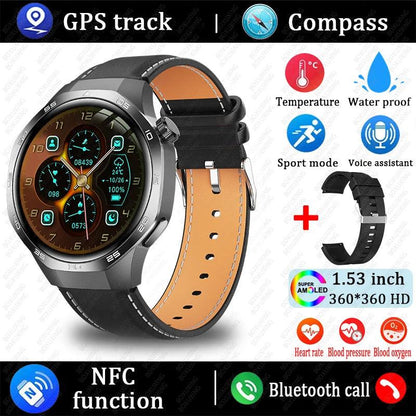 2025 GT5 Pro Smart Watch with Bluetooth call, GPS, and NFC features - Gadgets Bolt