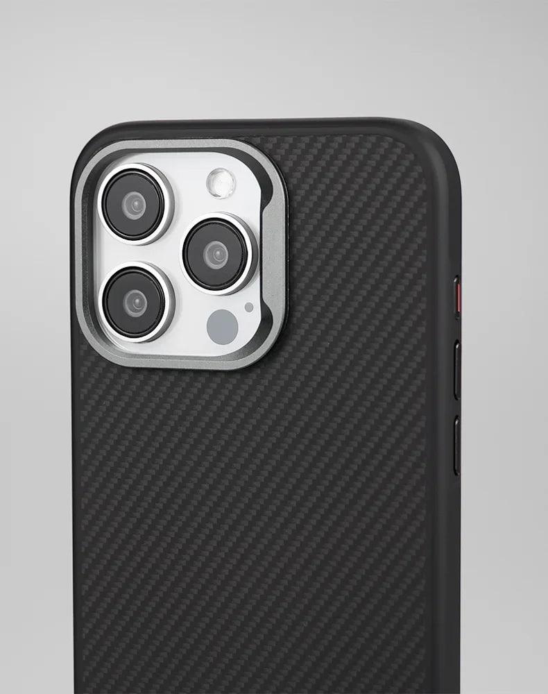 Luxury carbon fiber phone case with sleek design and premium protection for iPhone - Gadgets Bolt